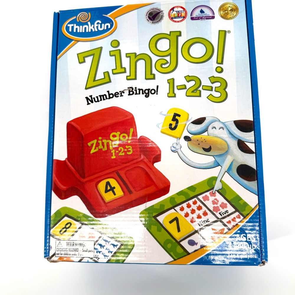 Thinkfun Zingo! 1-2-3 Number Bingo Game - Red